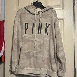 PINK Victoria's Secret Camouflage Hoodie - Cream